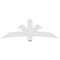 Ekena Millwork Davenport Architectural Grade PVC Gable Bracket, 72"W x 24"H x 2"D x 6"F, 8/12 Pitch GBP072X24X0206DAV00 - alternate 5